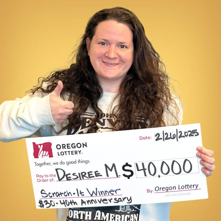 Scratch-it winner Desiree M.