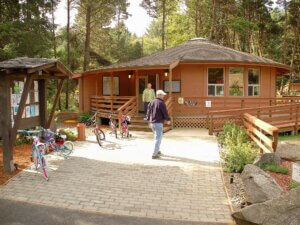 The Welcome Center at Beverly Beach State Park
