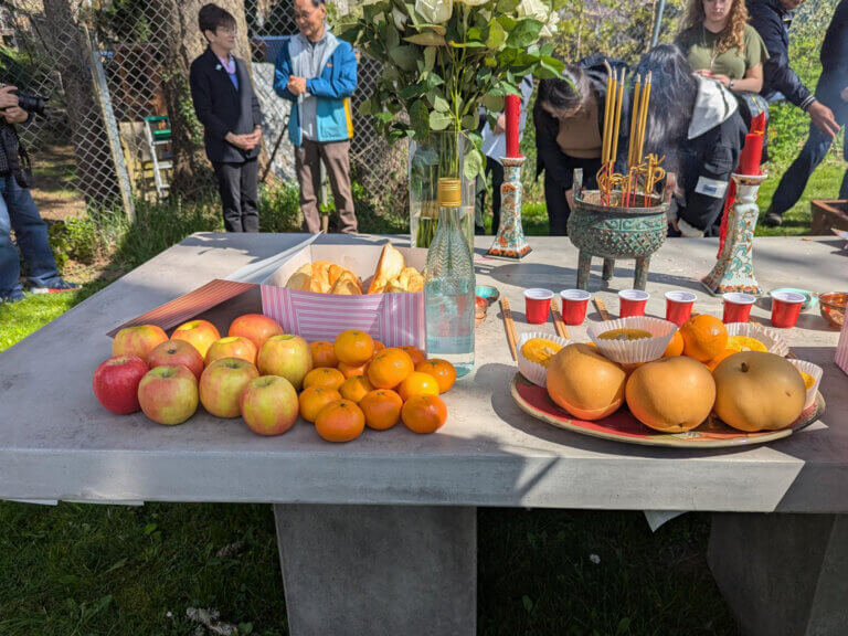 Qing Ming observation in Salem Pioneer Cemetery