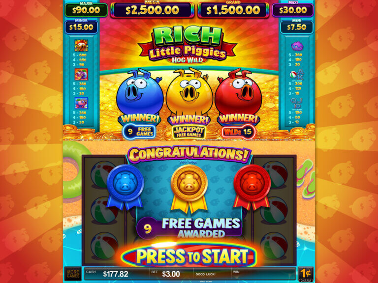 Rich Little Piggies screen