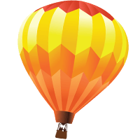 hot air balloon icon